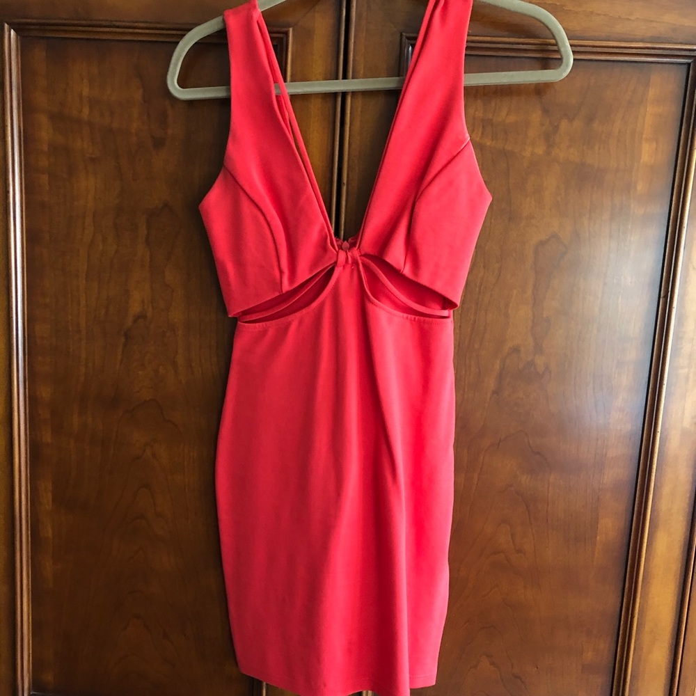 Hot pink dress